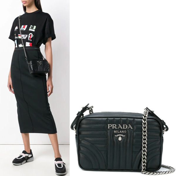 PRADA プラダスーパーコピー★ダイアグラム レザークロスボディーバッグ 1BH084_2D91_F0633_V_COI